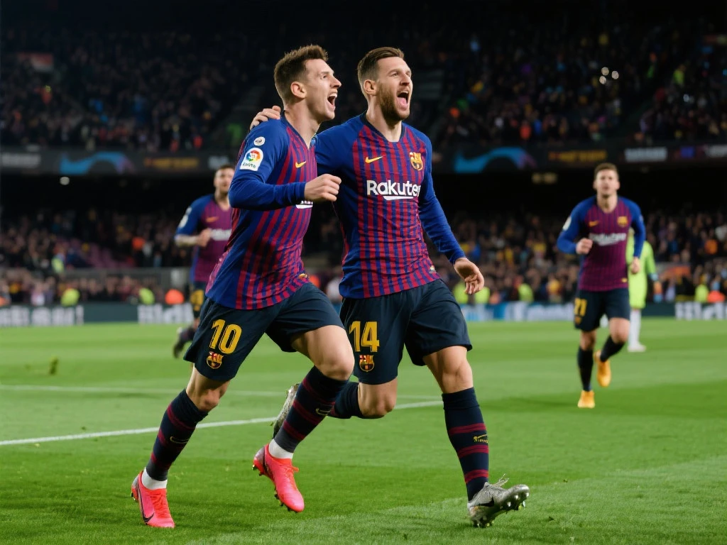 [流言板]拉菲尼亚补射建功，巴萨逆转绝杀实现二追三！