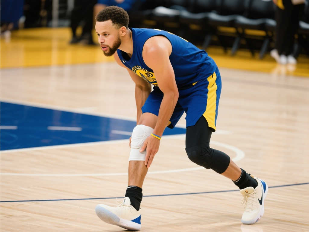 库里双膝受伤，勇士西区榜首之战前景堪忧